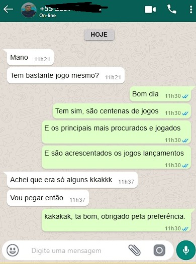 Conversa real de cliente Monarca no WhatsApp